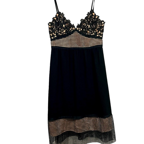 Theory Womens Melaena Black Lace Overlay Silk Lining Cocktail Dress Sz 2 - Picture 6 of 11